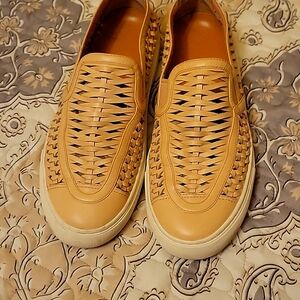 Tory Burch woven leather espadrilles